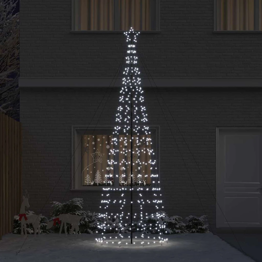 LED Kalėdų medis EKENAS 400 cm 800 LED Šalta balta Plienas