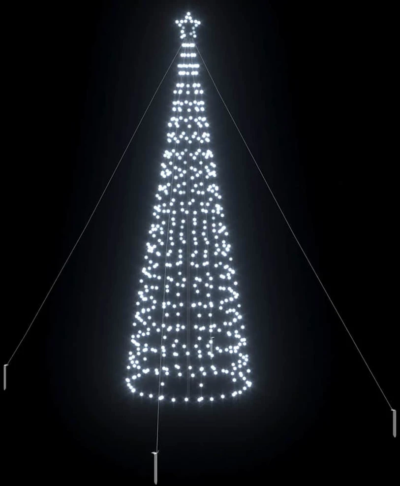 LED Kalėdų medis EKENAS 400 cm 800 LED Šalta balta Plienas