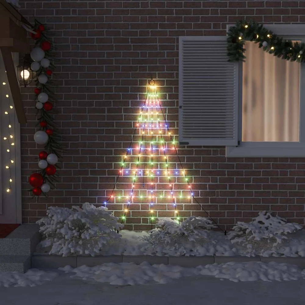 LED Kalėdinė eglutė su žemės kuoleliais Įvairiaspalvis 182 cm