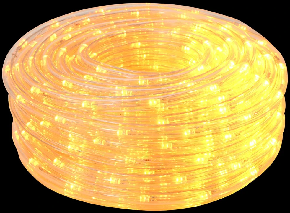 LED kalėdinė šviečianti žarna 2400 LED Geltona 100 m