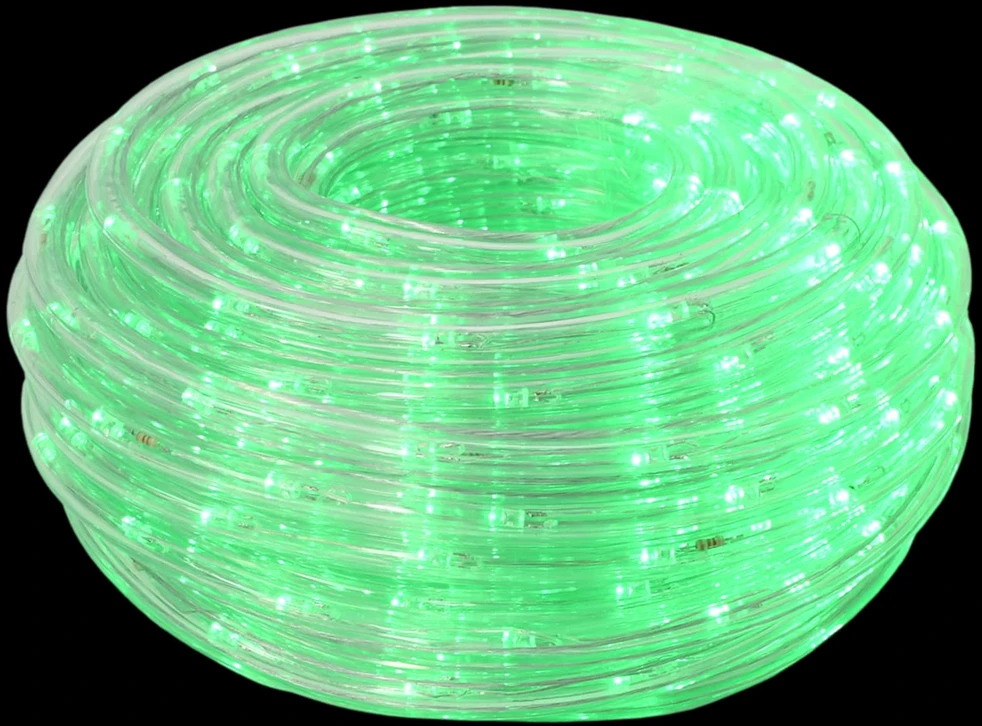 LED kalėdinė šviečianti žarna 2400 LED Žalia 100 m