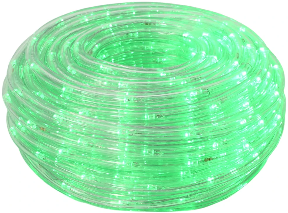 LED kalėdinė šviečianti žarna 2400 LED Žalia 100 m