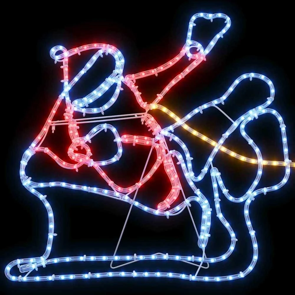 Kalėdų dekoracija 1224 LED Įvairiaspalvis 69 x 79 cm PVC