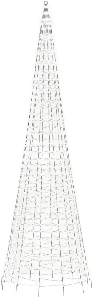 LED Kalėdų eglutė 1534 LED šaltai balta 500 cm