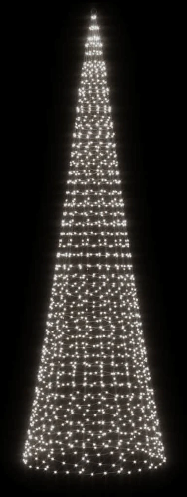 LED Kalėdų eglutė 1534 LED šaltai balta 500 cm