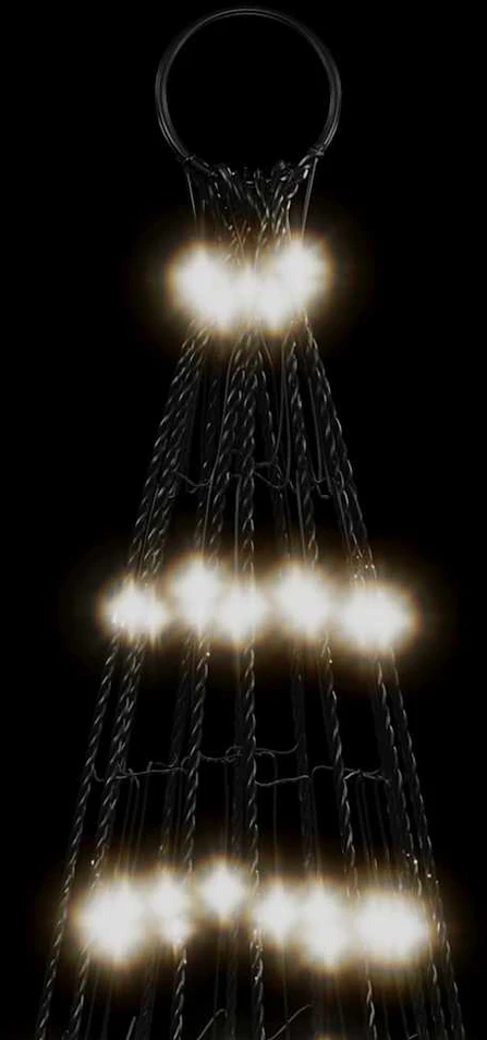 LED Kalėdų eglutė 1534 LED šaltai balta 500 cm