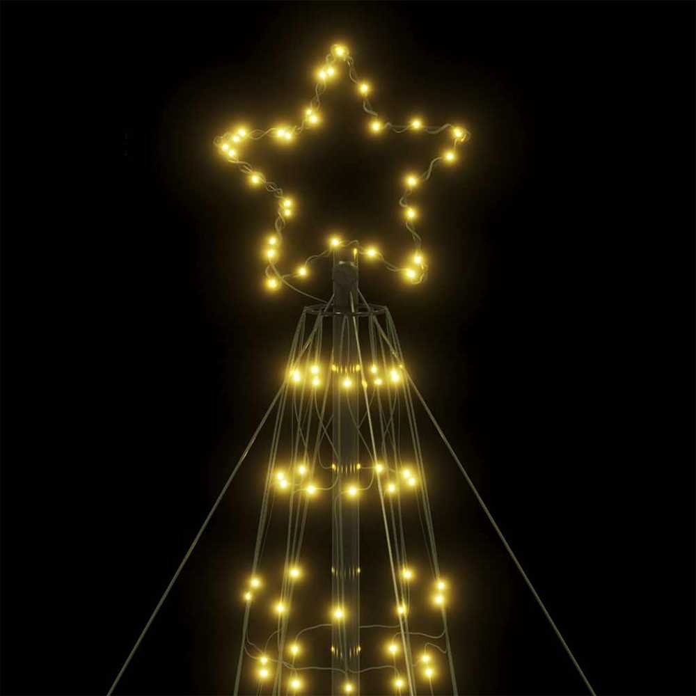 LED Kalėdų eglutė 1534 LEDs Šilta Balta 500 cm