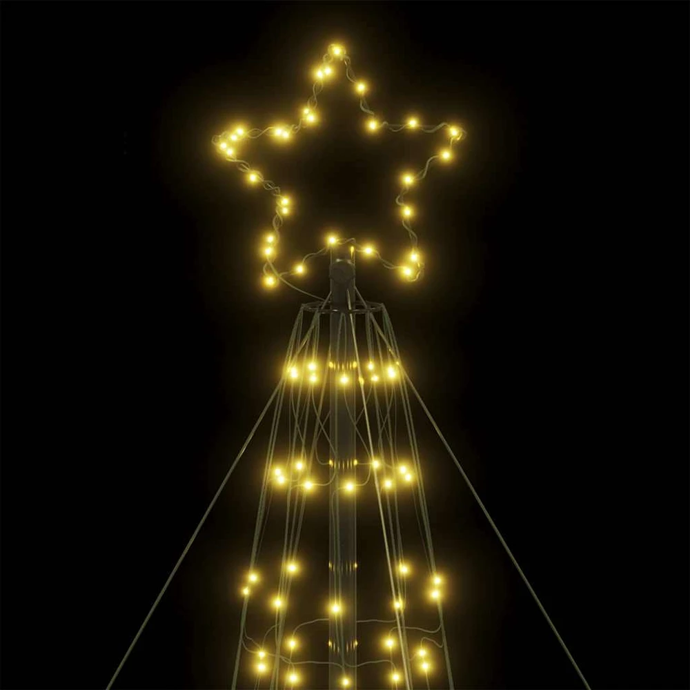 LED Kalėdų eglutė 1534 LEDs Šilta Balta 500 cm
