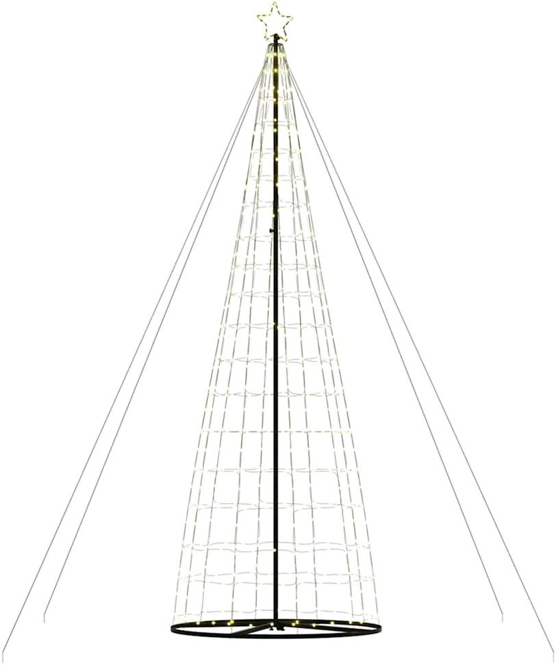 LED Kalėdų eglutė 1534 LEDs Šilta Balta 500 cm