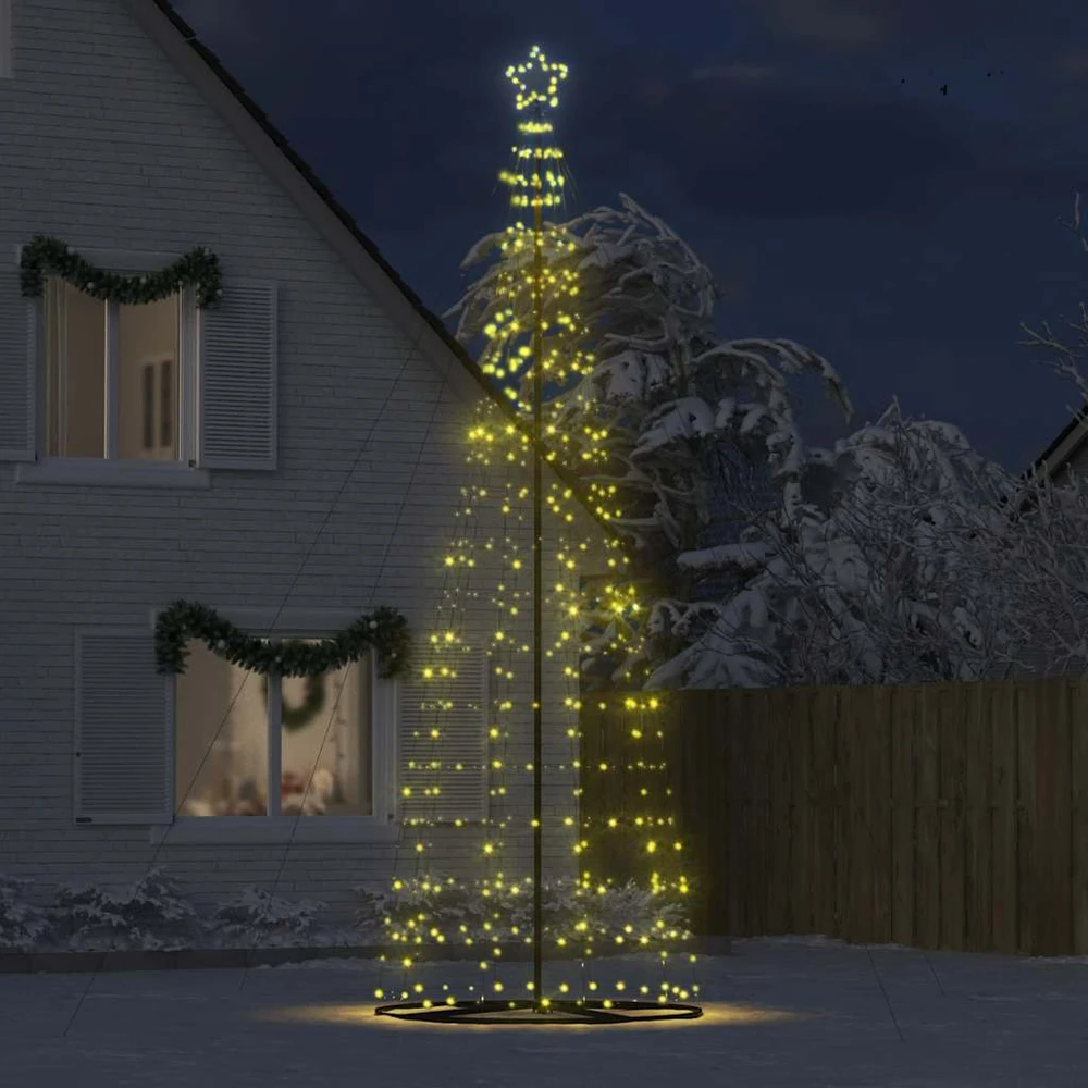 LED Kalėdų eglutė 1534 LEDs Šilta Balta 500 cm