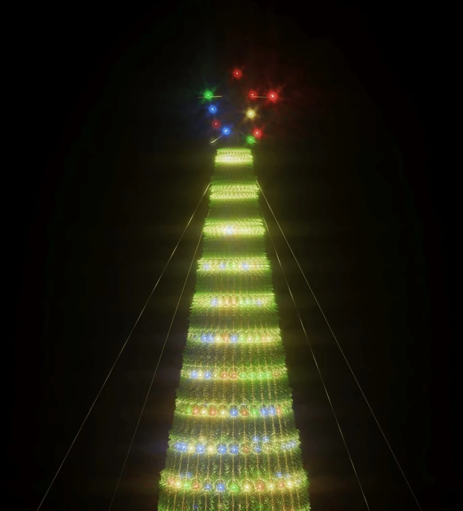 Šviečianti Kalėdų eglutė, 500cm, 1544 LED, kūgio formos