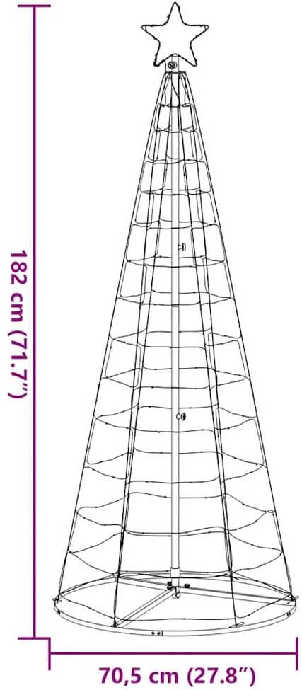 LED Kalėdų eglutė 200 LED Mėlyna 180 cm