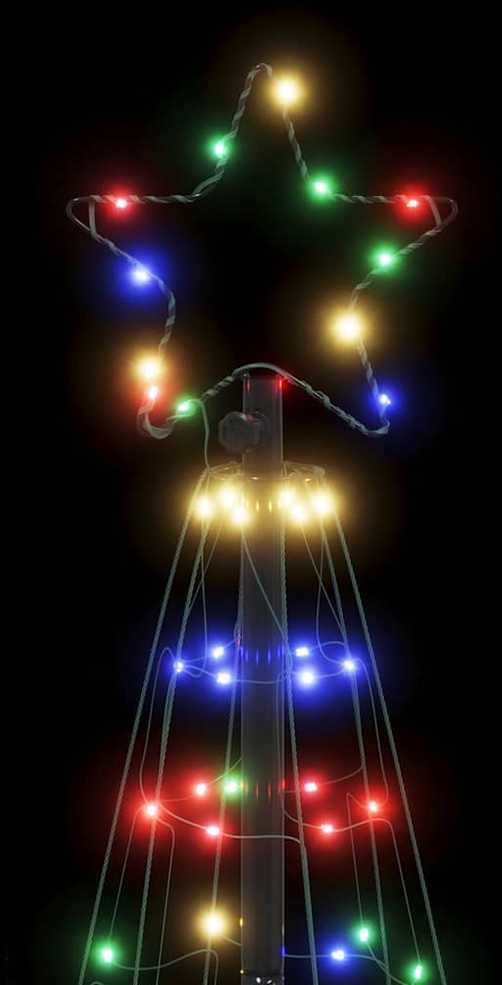 LED Kalėdų eglutė 200 LED Spalvingi 180 cm