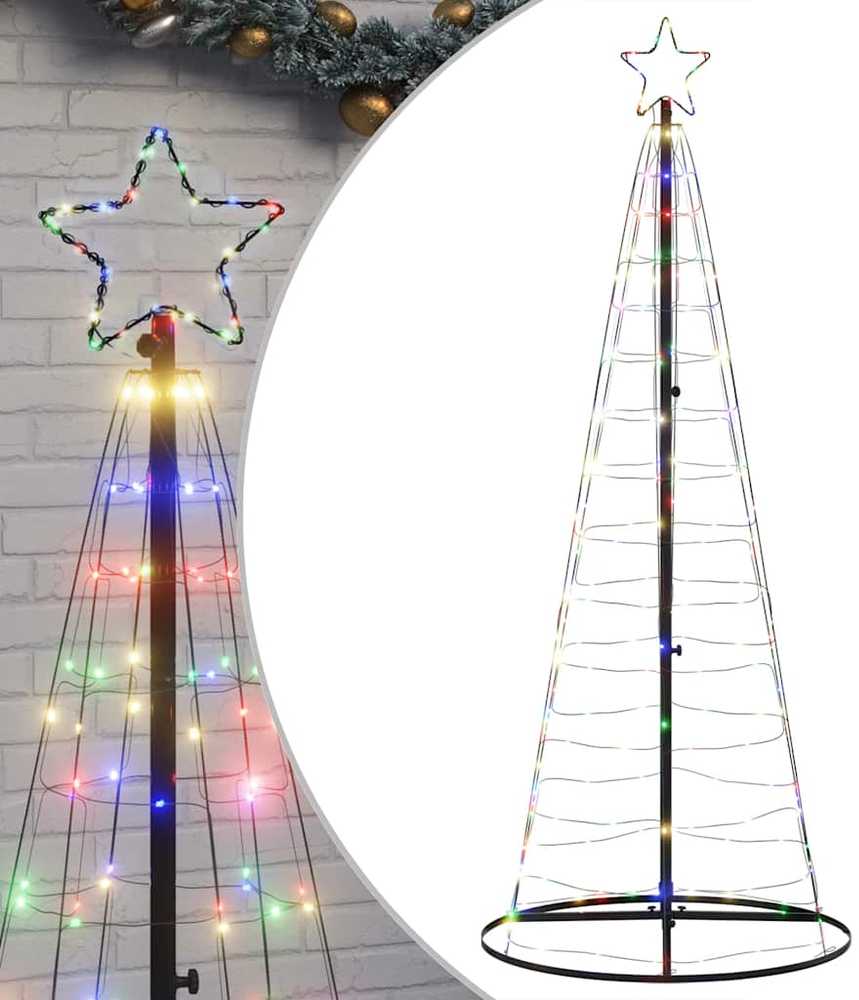 LED Kalėdų eglutė 200 LED Spalvingi 180 cm