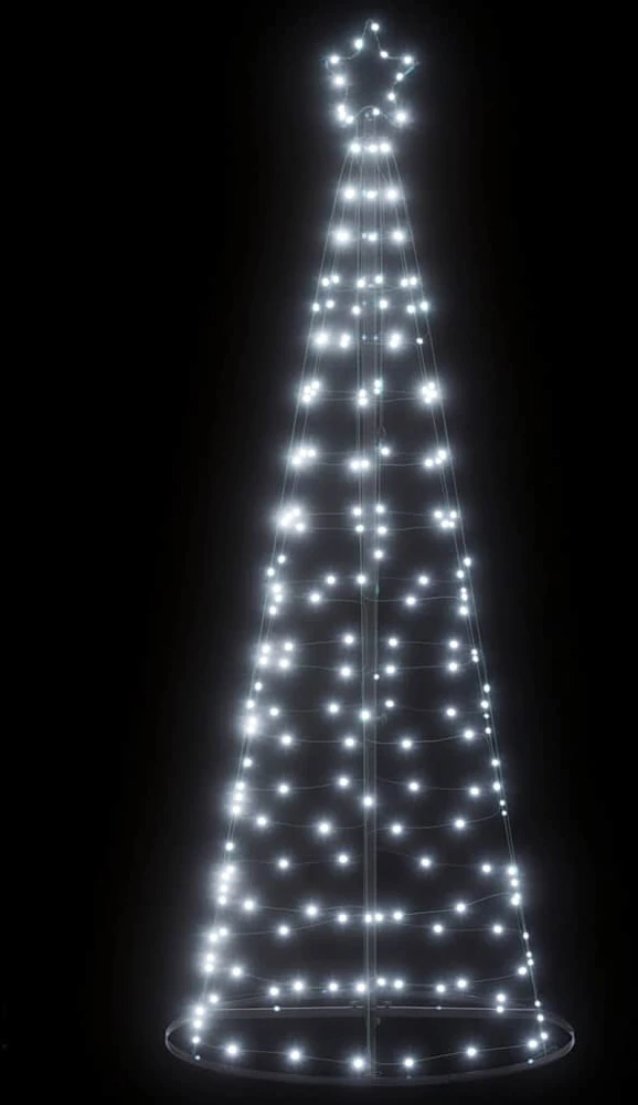 LED Kalėdų eglutė 200 LEDs Šalta Balta 180 cm
