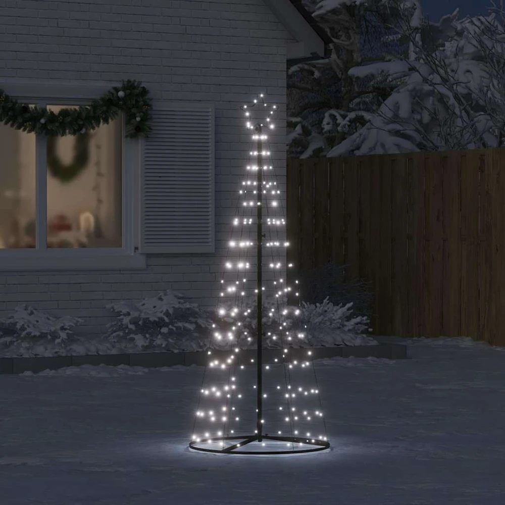 LED Kalėdų eglutė 200 LEDs Šalta Balta 180 cm