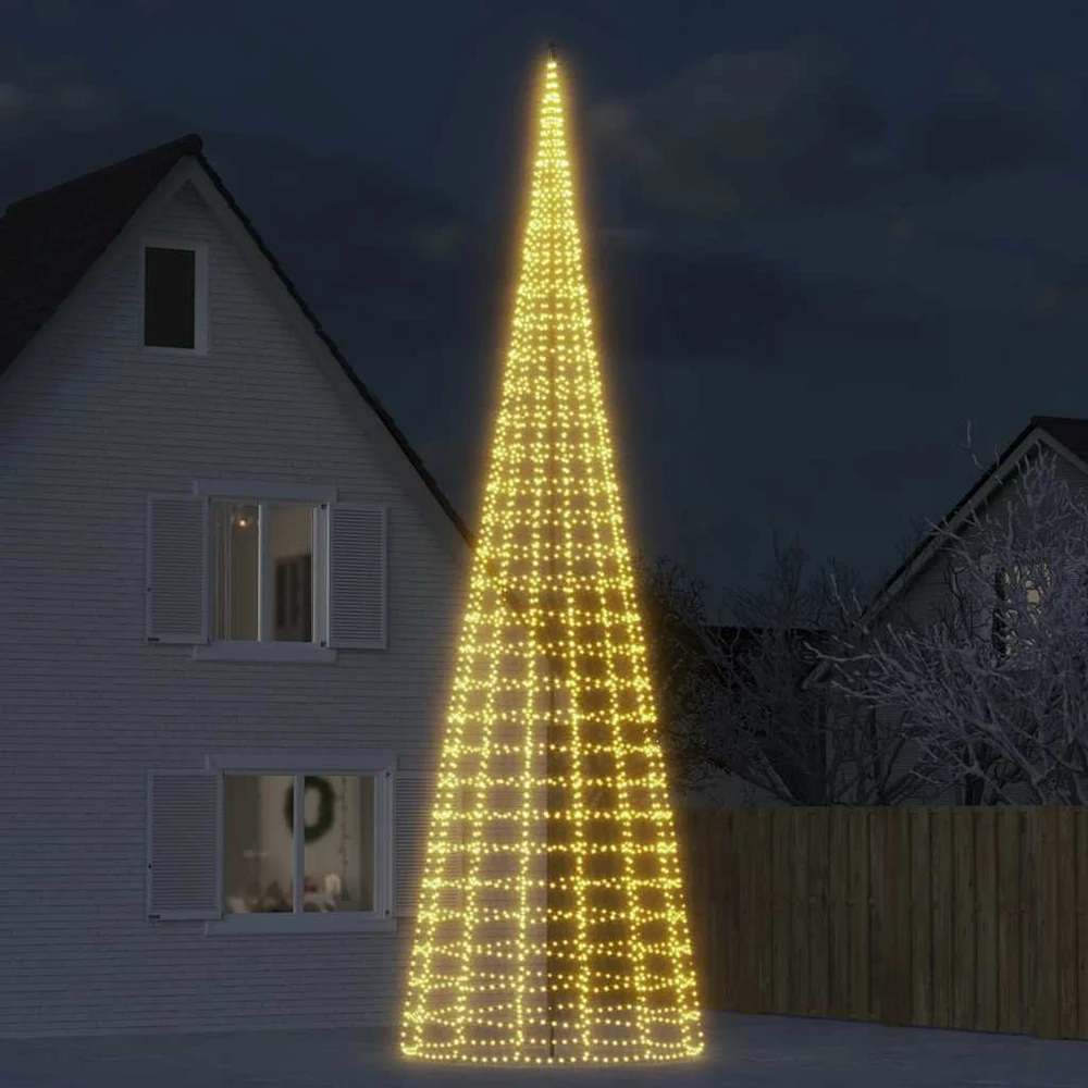 LED Kalėdų eglutė 3000 LED šiltai balta 800 cm