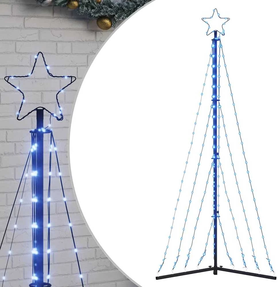 LED Kalėdų eglutė 339 LED Mėlyna 187 cm