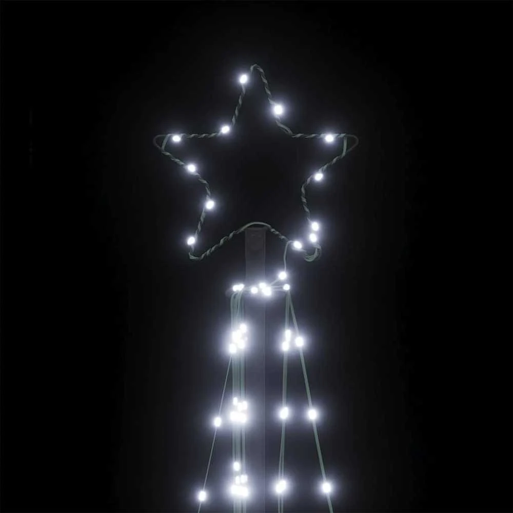LED Kalėdų eglutė 339 LED Šalta Balta 182 cm