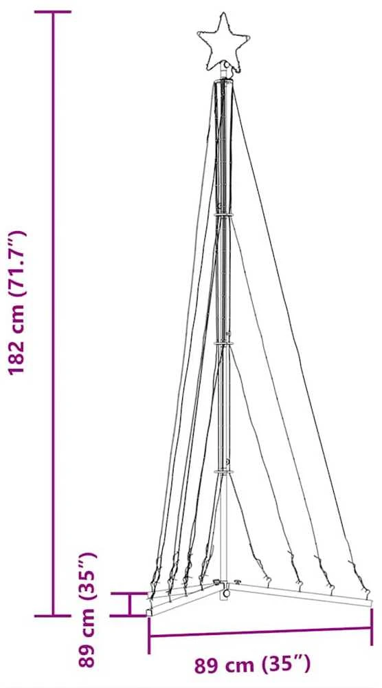 LED Kalėdų eglutė 339 LED Šiltai Balta 182 cm