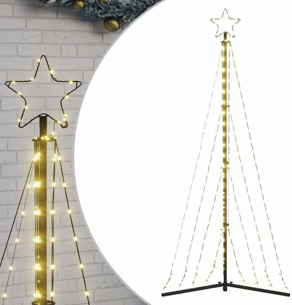 LED Kalėdų eglutė 339 LED Šiltai Balta 182 cm
