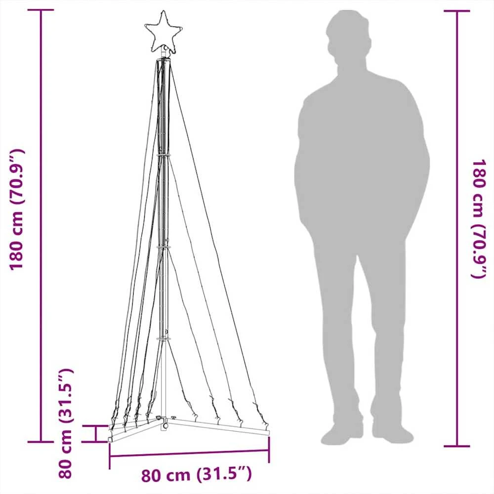 LED Kalėdų eglutė 339 LED Šiltai Balta 187 cm