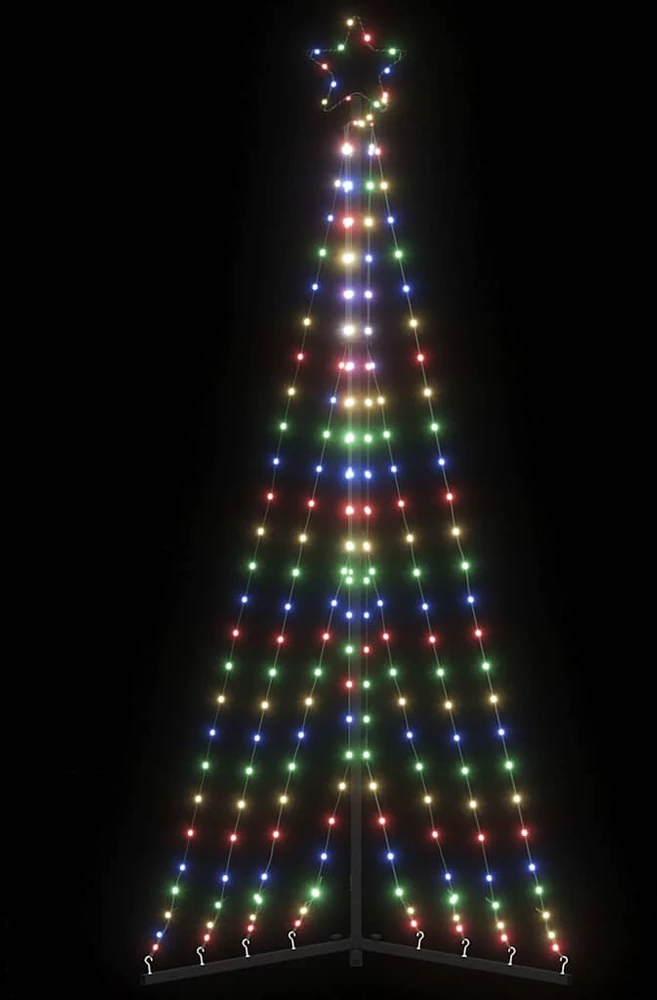 LED Kalėdų eglutė 339 LED Spalvingi 187 cm