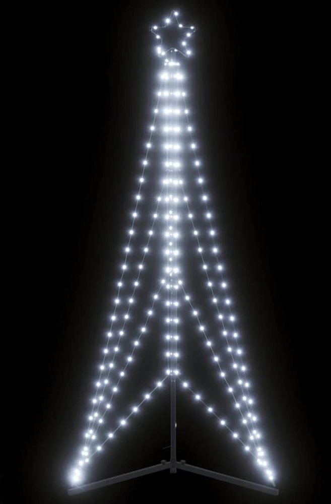 LED Kalėdų eglutė 363 LEDs Šalta Balta 182 cm