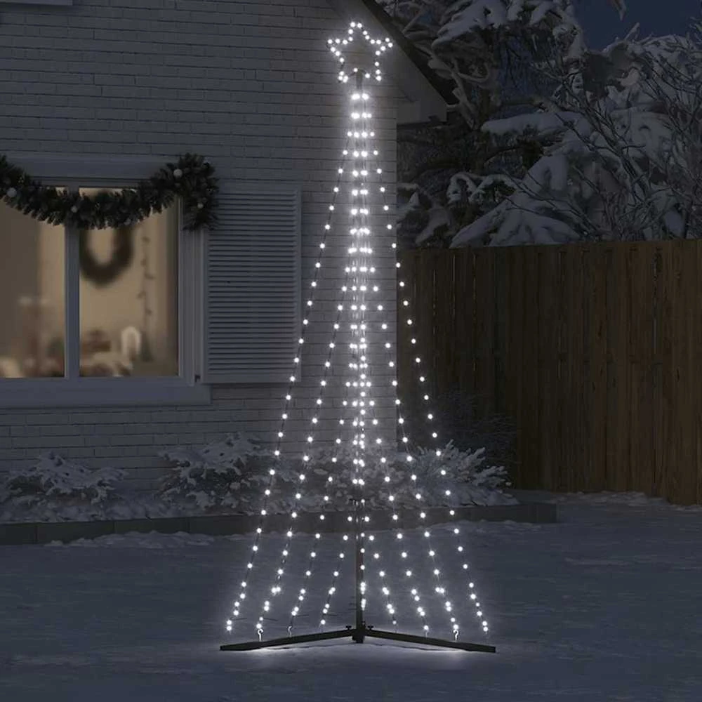 LED Kalėdų eglutė 447 LED Šalta Balta 250 cm
