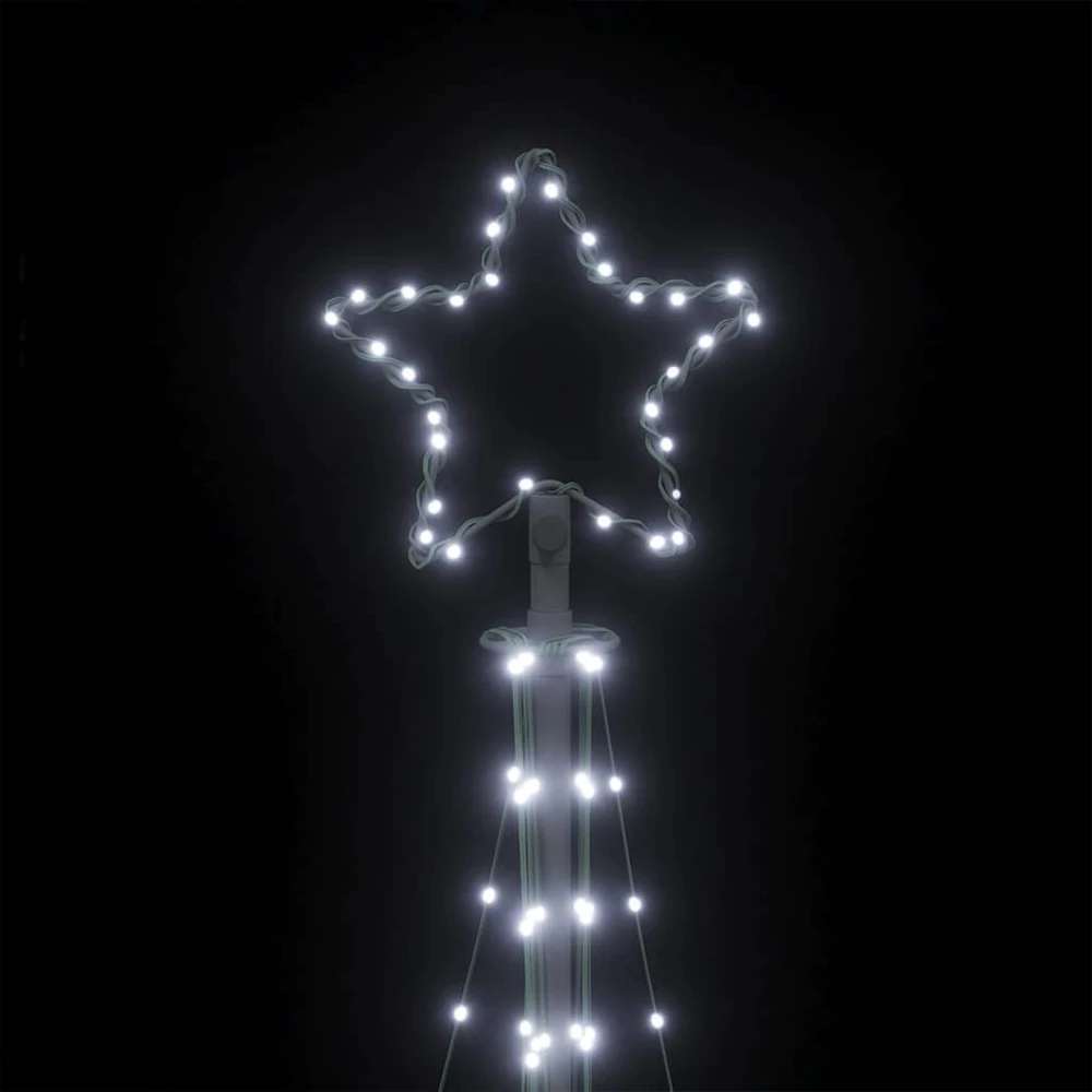 LED Kalėdų eglutė 447 LED Šalta Balta 250 cm
