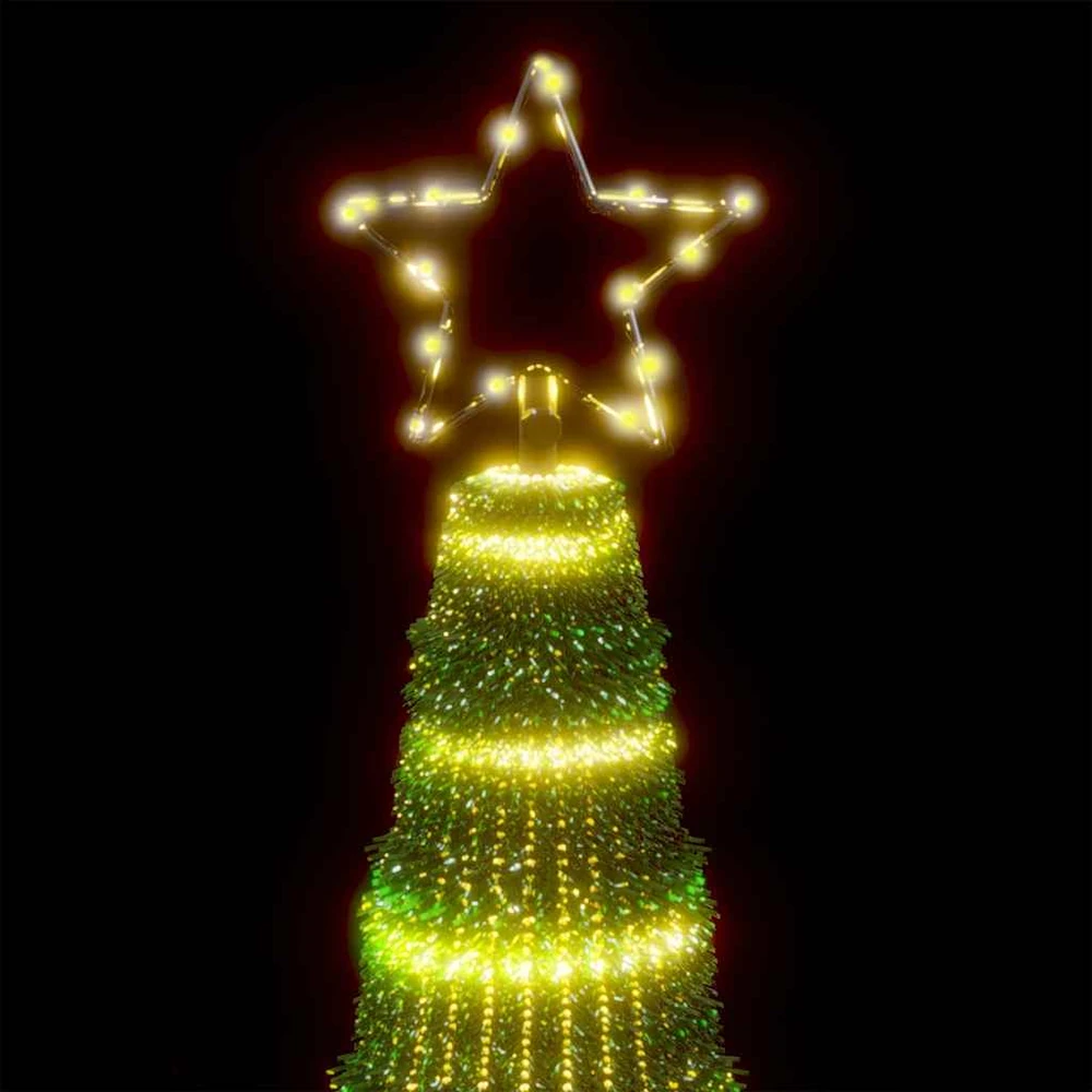 LED Kalėdų eglutė 475 LED Šiltai balta 247 cm