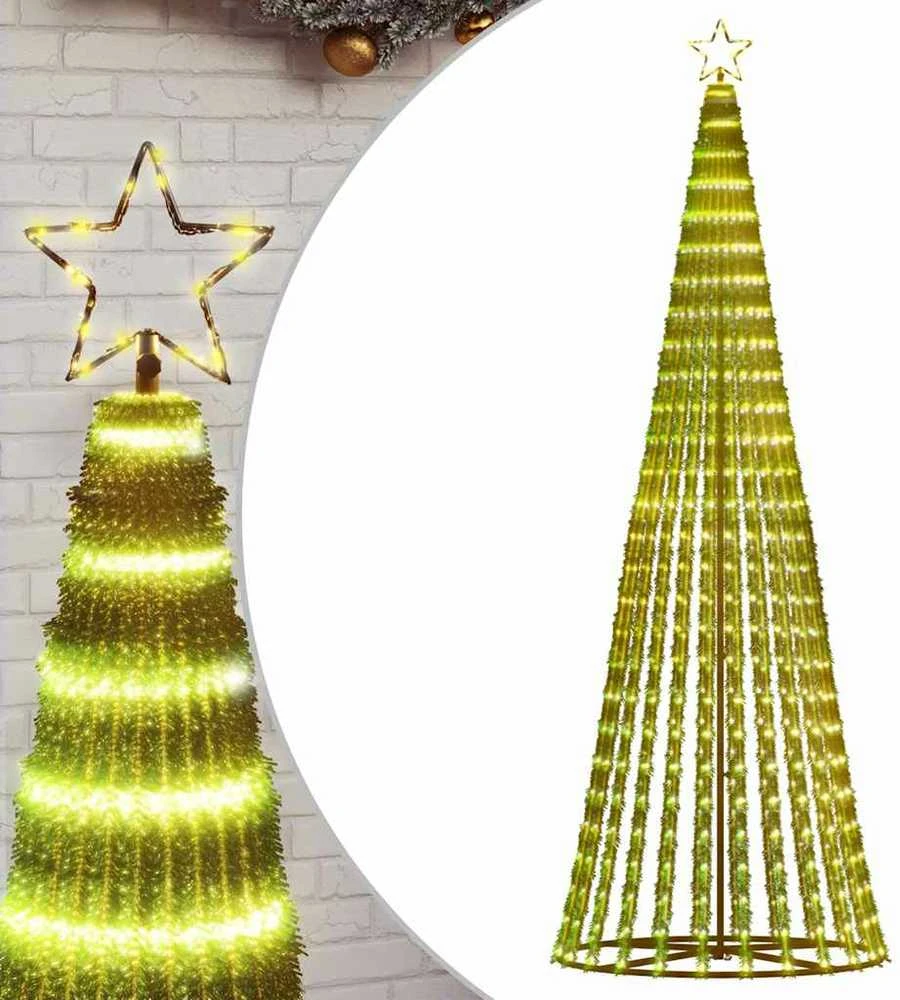 LED Kalėdų eglutė 475 LED Šiltai balta 247 cm