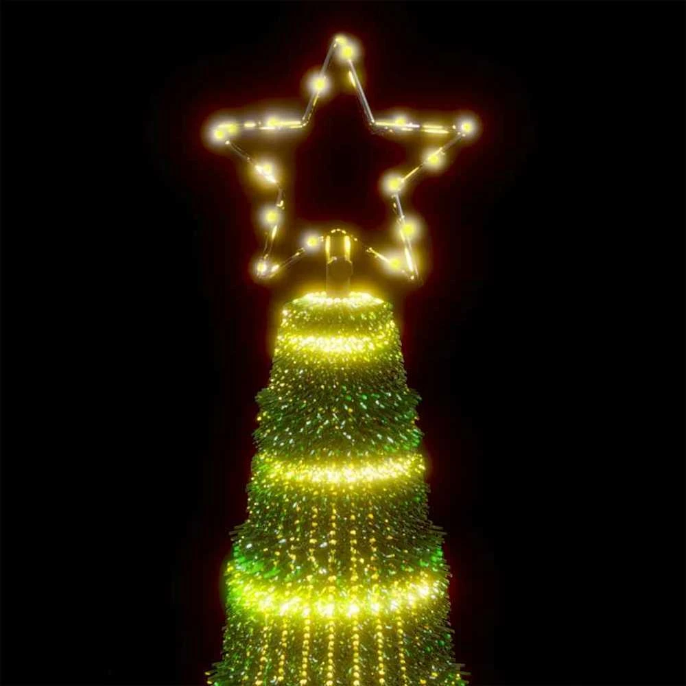 LED Kalėdų eglutė 475 LED Šiltai balta 247 cm