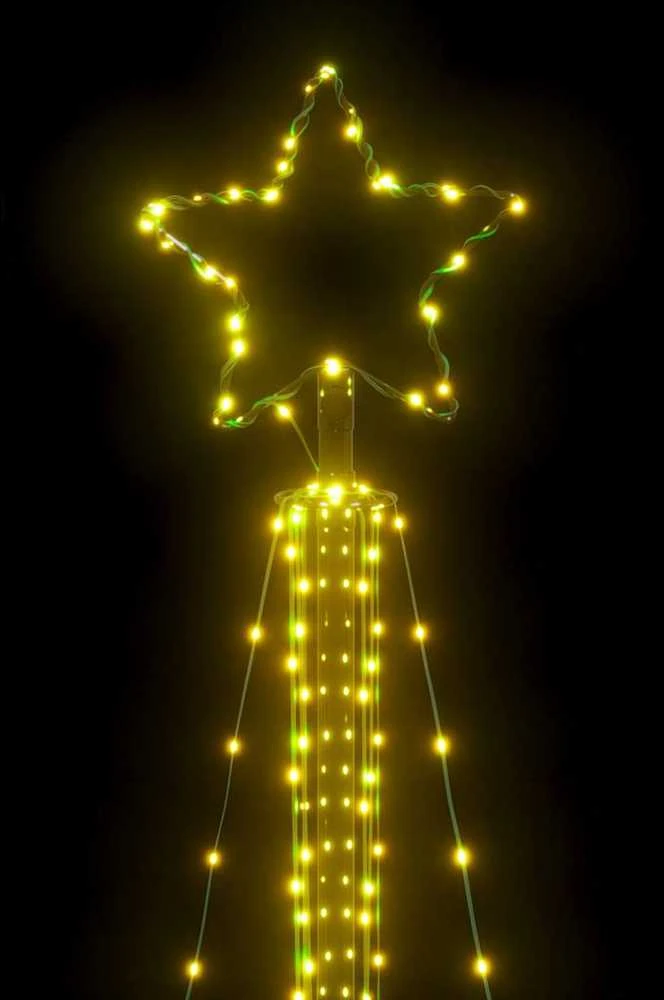 LED Kalėdų eglutė 483 LED Šiltai Balta 240 cm