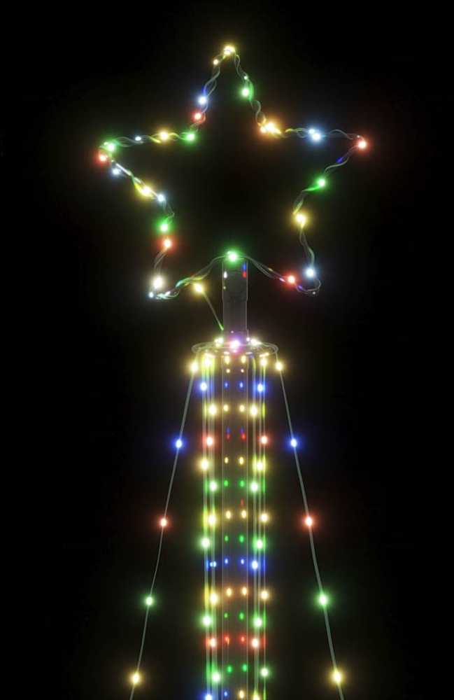 LED Kalėdų eglutė 483 LED Spalvingi 240 cm
