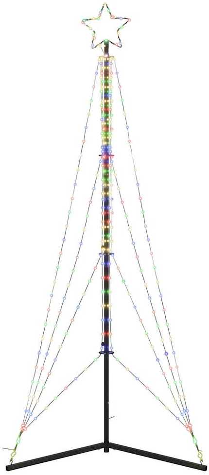 LED Kalėdų eglutė 483 LED Spalvingi 240 cm