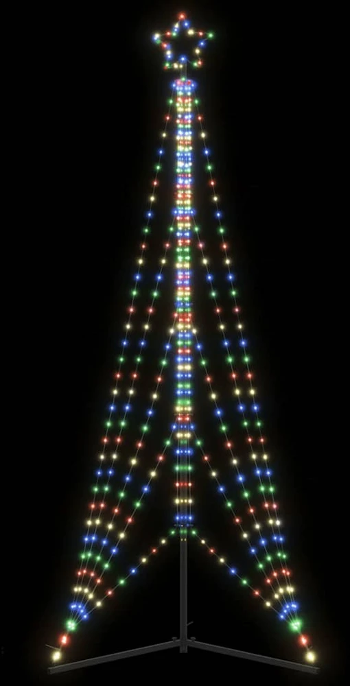 LED Kalėdų eglutė 525 LED Spalvingi 302 cm