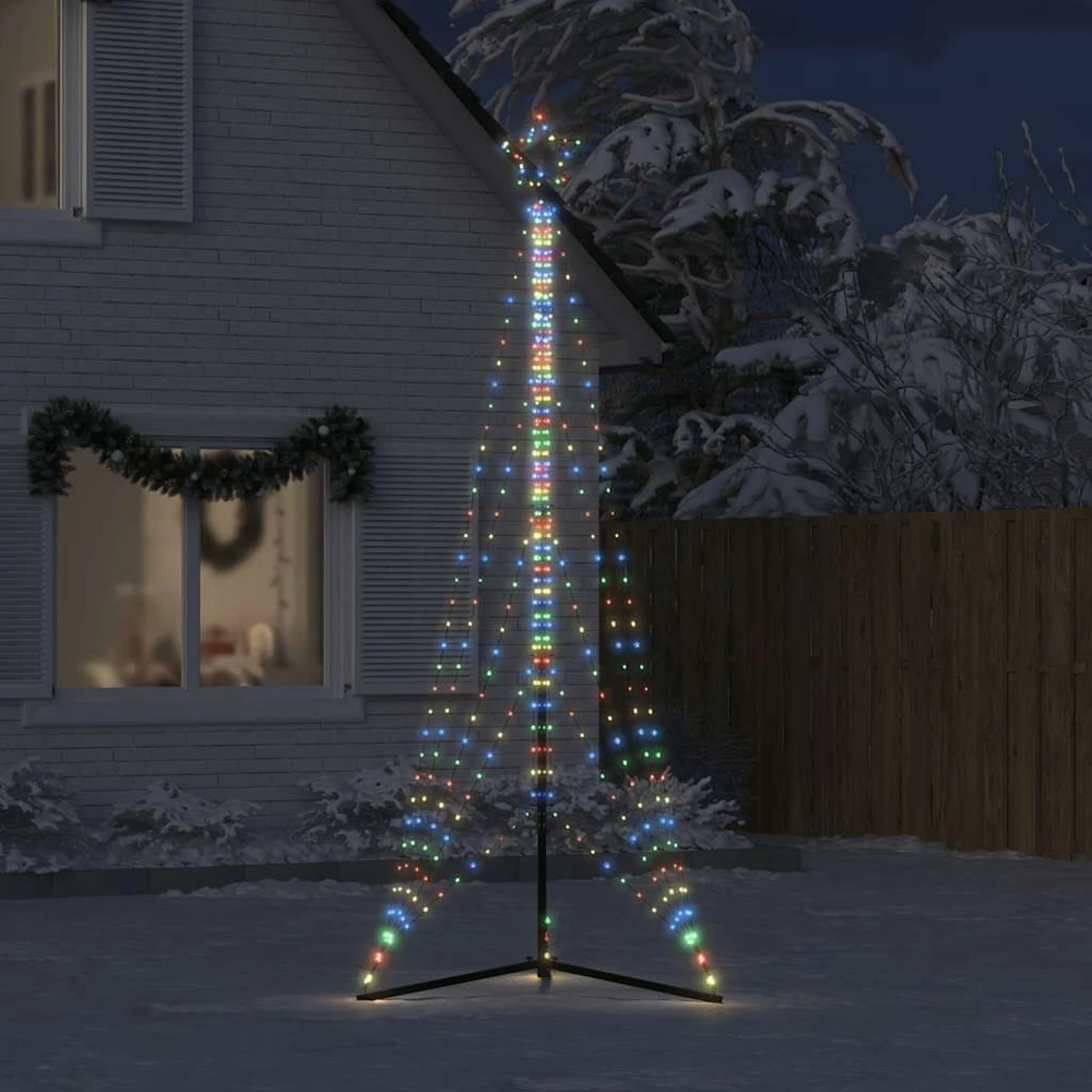 LED Kalėdų eglutė 525 LED Spalvingi 302 cm