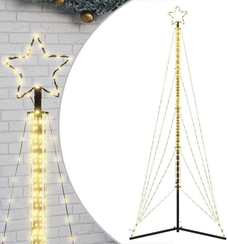 LED Kalėdų eglutė 525 LEDs Šilta Balta 302 cm