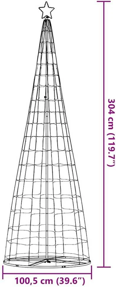 LED Kalėdų eglutė 550 LED Mėlyna 300 cm