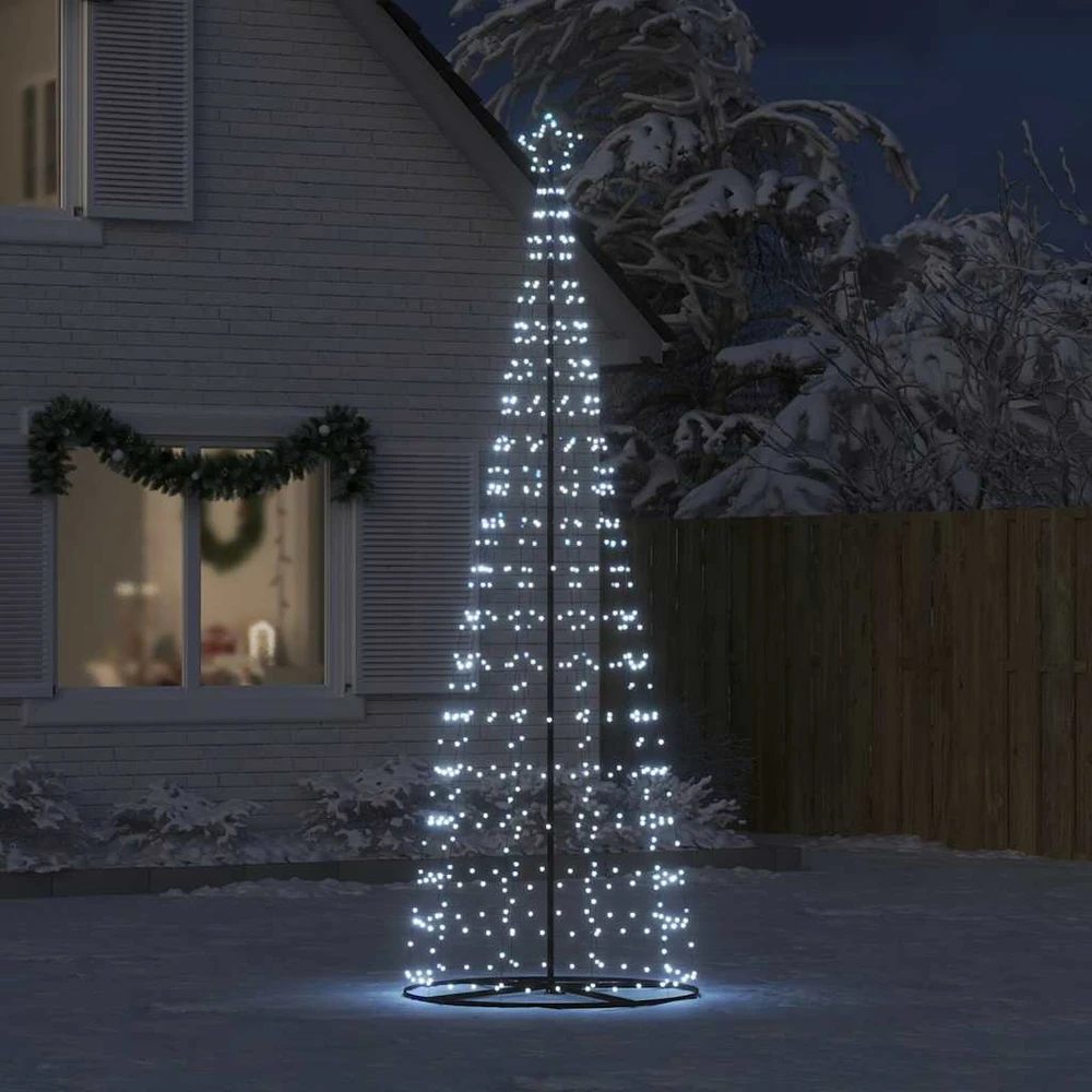 LED Kalėdų eglutė 550 LED Šaltai Balta 300 cm