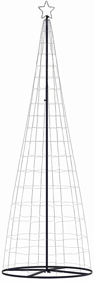 LED Kalėdų eglutė 550 LED Šaltai Balta 300 cm