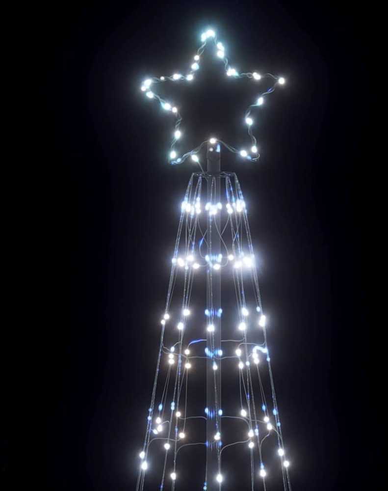 LED Kalėdų eglutė 550 LED Šaltai Balta 300 cm