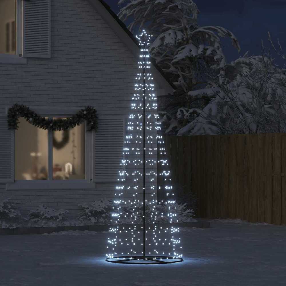 LED Kalėdų eglutė 550 LED Šaltai Balta 300 cm