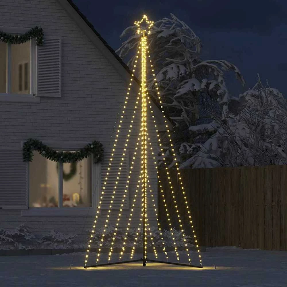 LED Kalėdų eglutė 570 LEDs Šilta Balta 399 cm