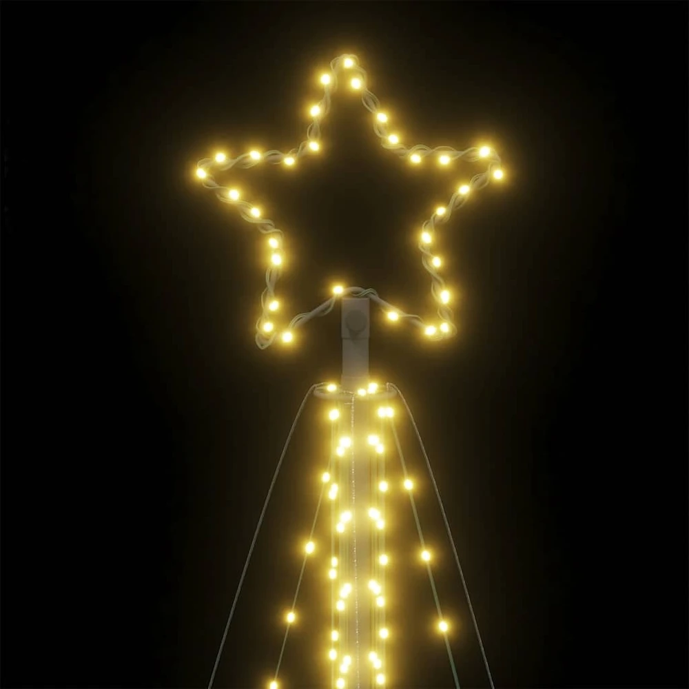 LED Kalėdų eglutė 570 LEDs Šilta Balta 399 cm