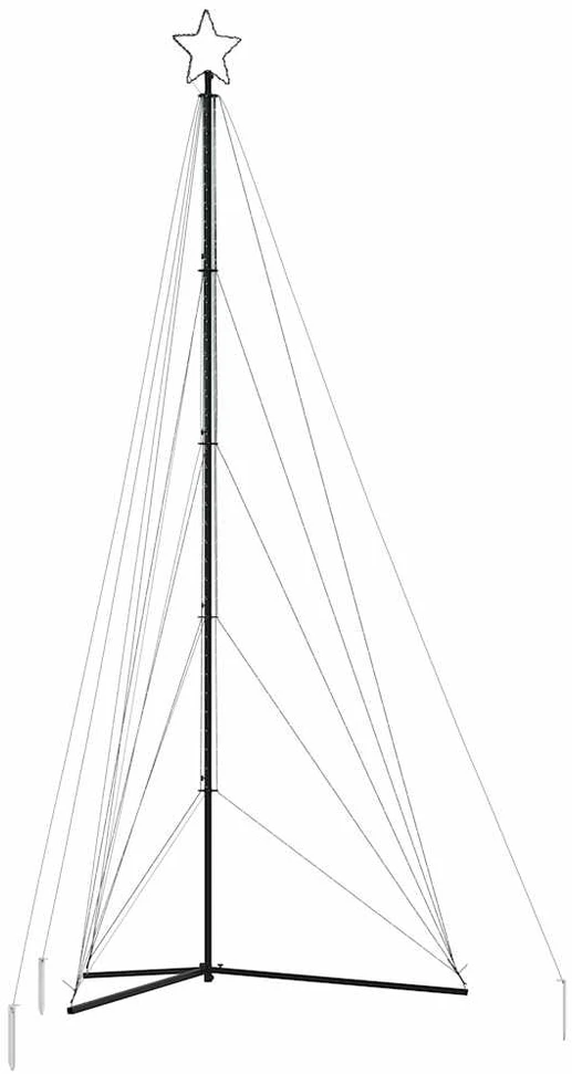 LED Kalėdų eglutė 615 LED Spalvingi 404,5 cm