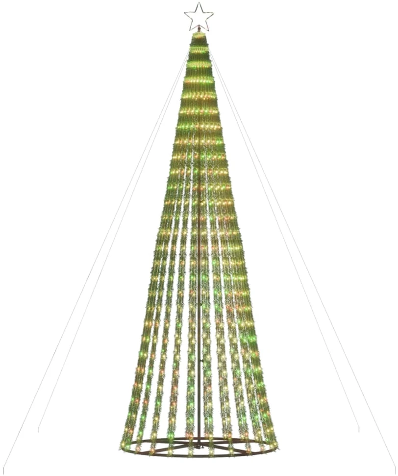 Šviečianti Kalėdų eglutė, 300cm, 688 LED, kūgio formos