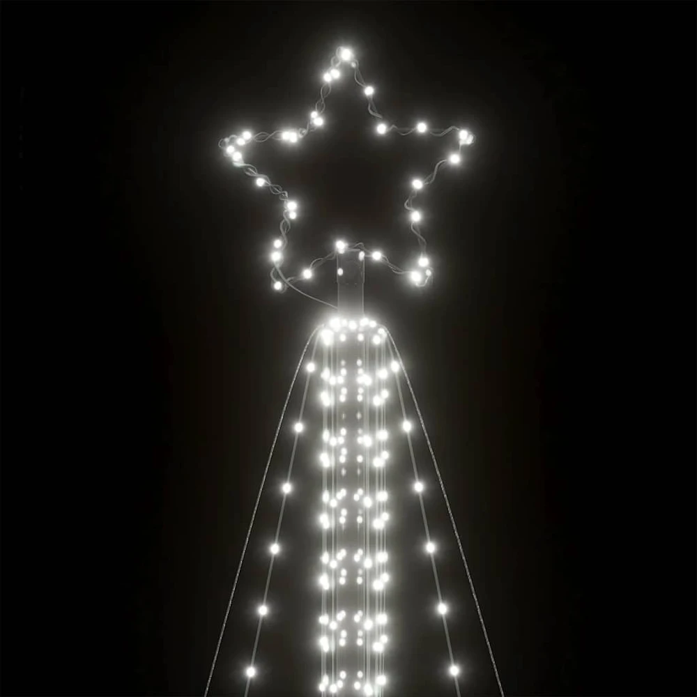 LED Kalėdų eglutė 861 LED Šalta Balta 478 cm