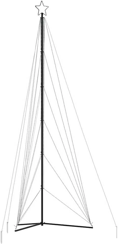 LED Kalėdų eglutė 861 LED Šalta Balta 478 cm